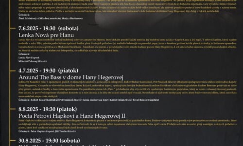 Koncerty v Dome Hany Hegerovej | Letná sezóna 2025