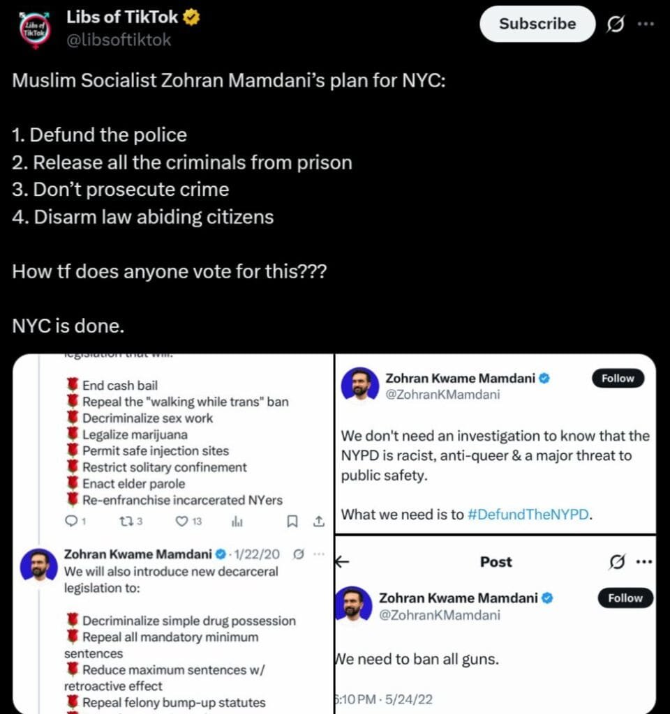 New York: Realitní makléři říkají, že byli zaplaveni telefonáty od lidí, kteří chtějí utéct z města po vítězství muslimského radikála v primárkách na starostu New York: Realitní makléři říkají, že byli zaplaveni telefonáty od lidí, kteří chtějí utéct z města po vítězství muslimského radikála v primárkách na starostu