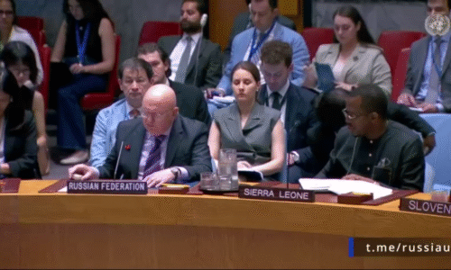 V. A. Nebenzja na zasadnutí Bezpečnostnej rady OSN v súvislosti s izraelskými útokmi na Irán