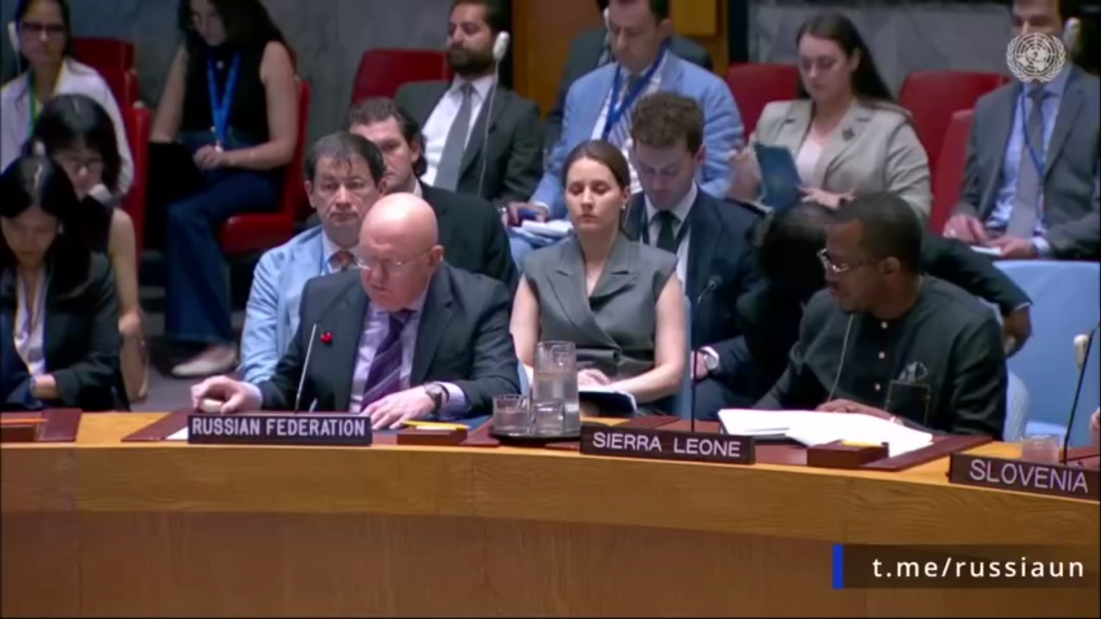 V. A. Nebenzja na zasadnutí Bezpečnostnej rady OSN v súvislosti s izraelskými útokmi na Irán V. A. Nebenzja na zasadnutí Bezpečnostnej rady OSN v súvislosti s izraelskými útokmi na Irán