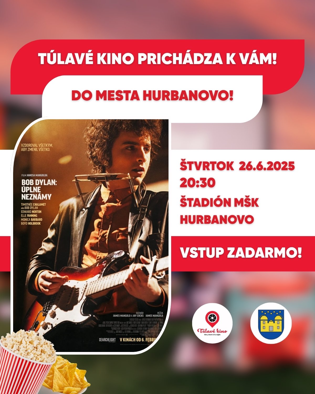 Túlavé kino prichádza do Hurbanova | 26. jún 2025