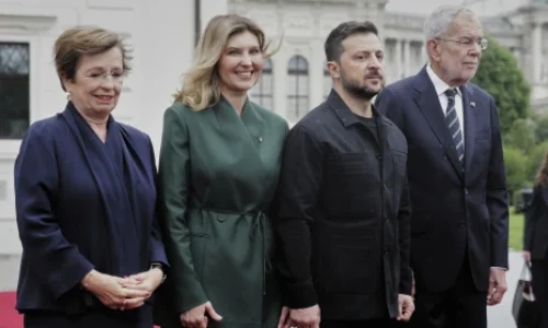 Rakúsko: Do Viedne pricestoval ukrajinský prezident Volodymyr Zelenskyj