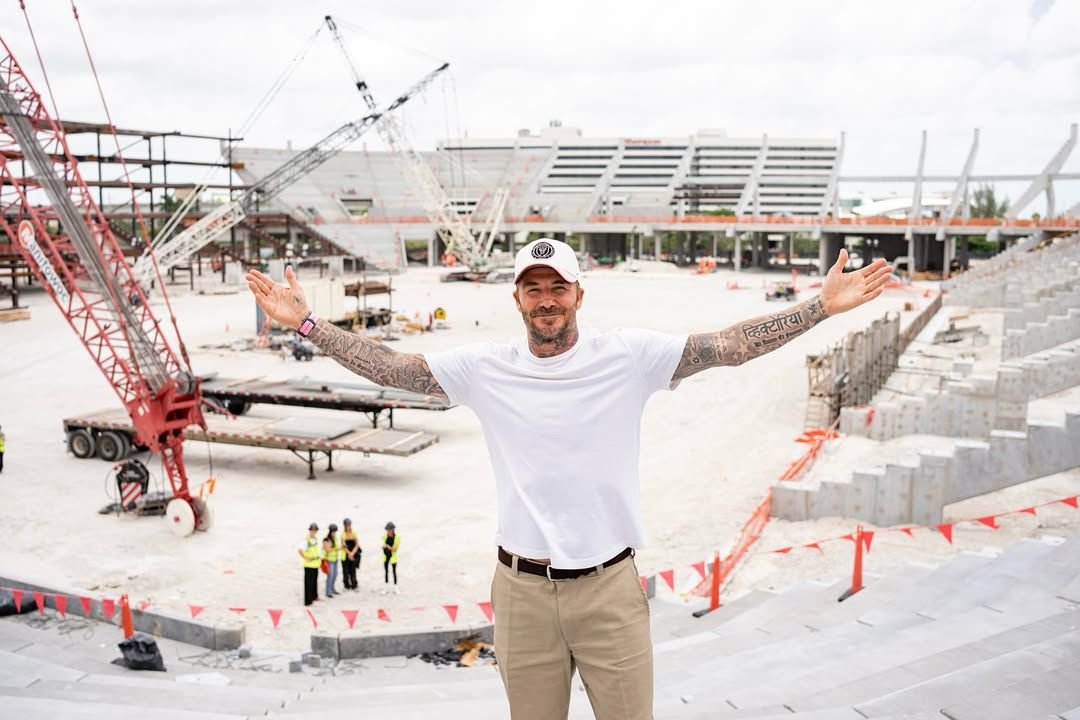 FOTO David Beckham ukázal nový domov Interu Miami. Štadión za miliardu eur naberá reálne kontúry FOTO David Beckham ukázal nový domov Interu Miami. Štadión za miliardu eur naberá reálne kontúry