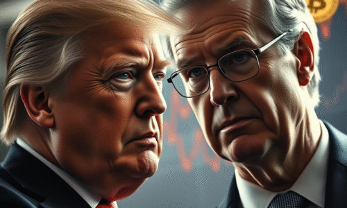 Trump útočí na Powella za sadzby, Bitcoin stagnuje