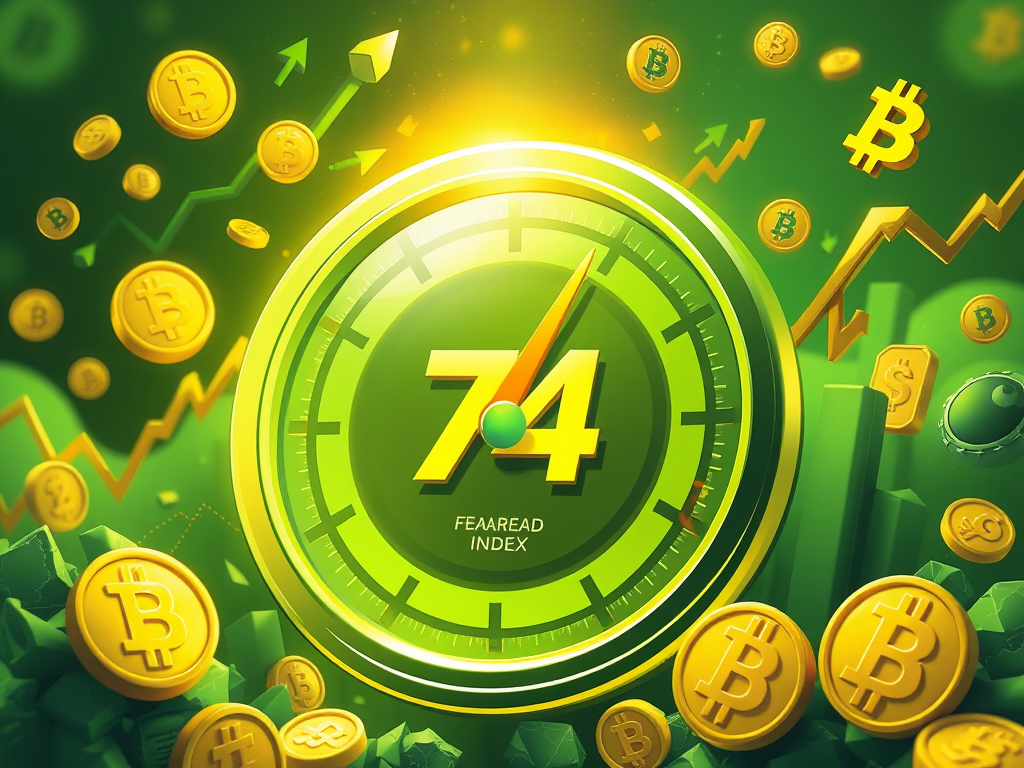 Index Crypto Fear & Greed vystrelil na 74 Index Crypto Fear & Greed vystrelil na 74