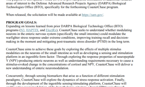 DARPA se snaží zmírnit stres vojáků pomocí polykatelné neurotechnologie