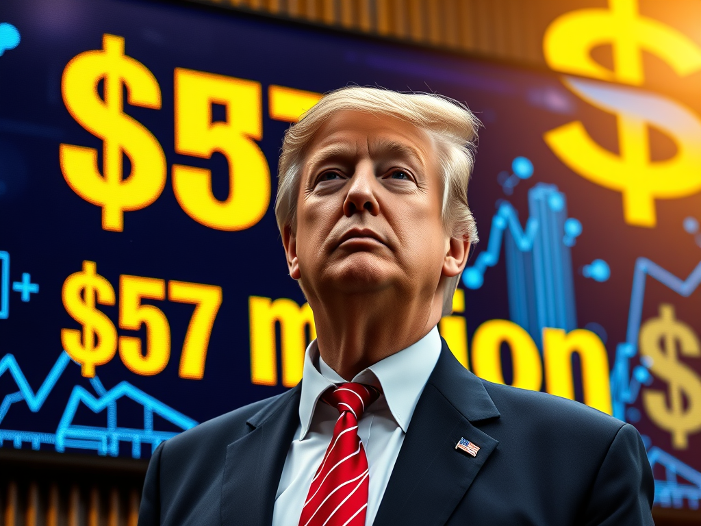 Trump odhalil zisk 57 miliónov dolárov z krypta