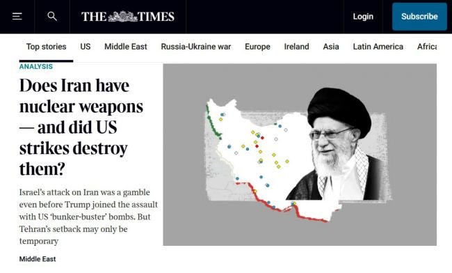 The Times: Irán bude vyrábať jadrové zbrane rýchlejšie, ako tvrdia USA The Times: Irán bude vyrábať jadrové zbrane rýchlejšie, ako tvrdia USA