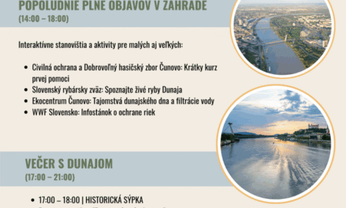 Medzinárodný deň Dunaja oslávime záhradným piknikom v Ekocentre Čunovo