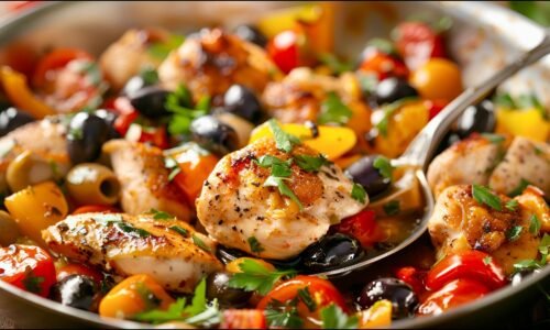 Healthy Mediterranean Crispy Chicken Recipe 5 Minutes!