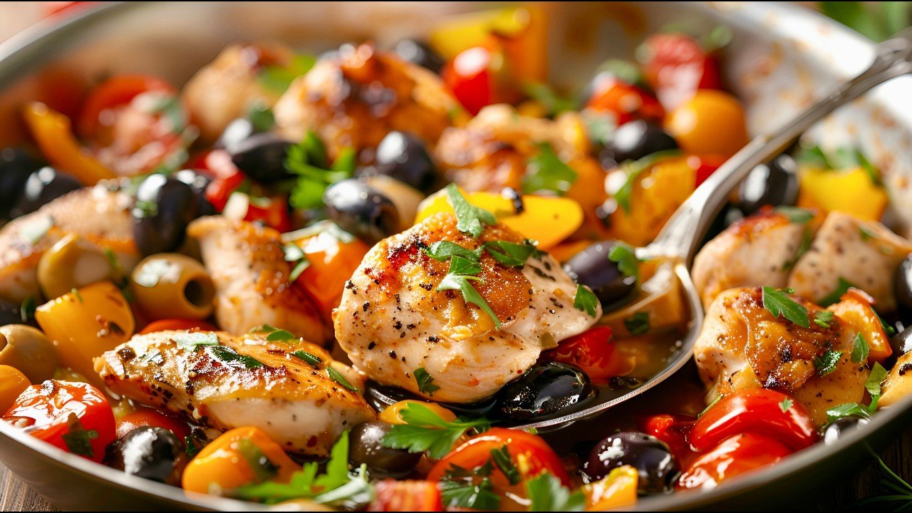 Healthy Mediterranean Crispy Chicken Recipe 5 Minutes!
