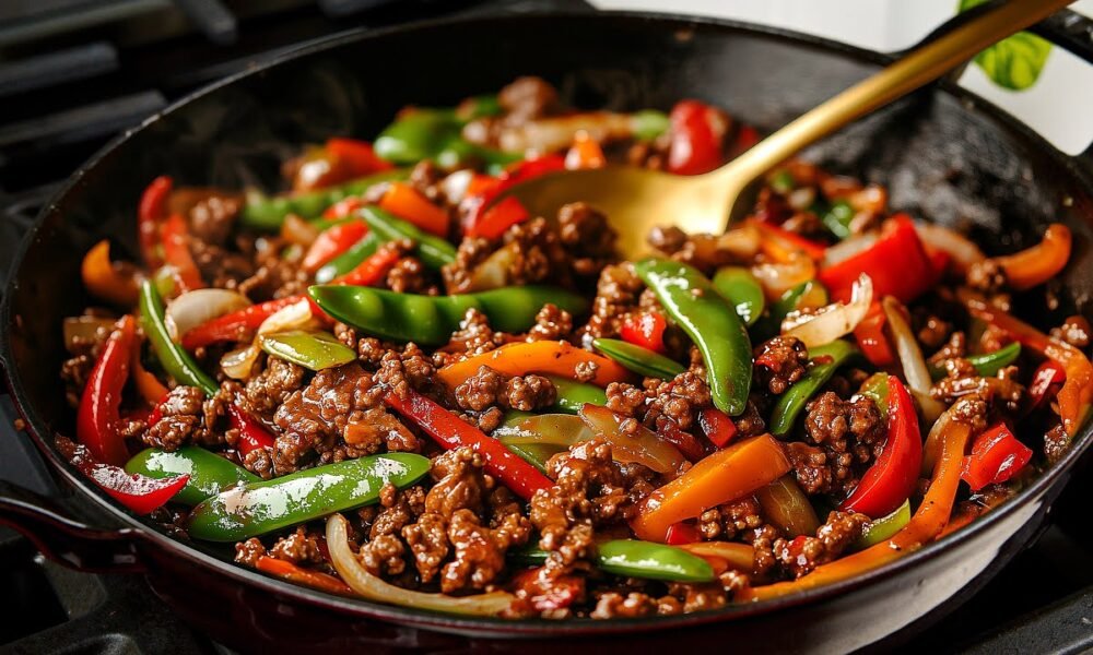The Most Delicious Ground Beef Stir-Fry in 15 Minutes – So Easy!