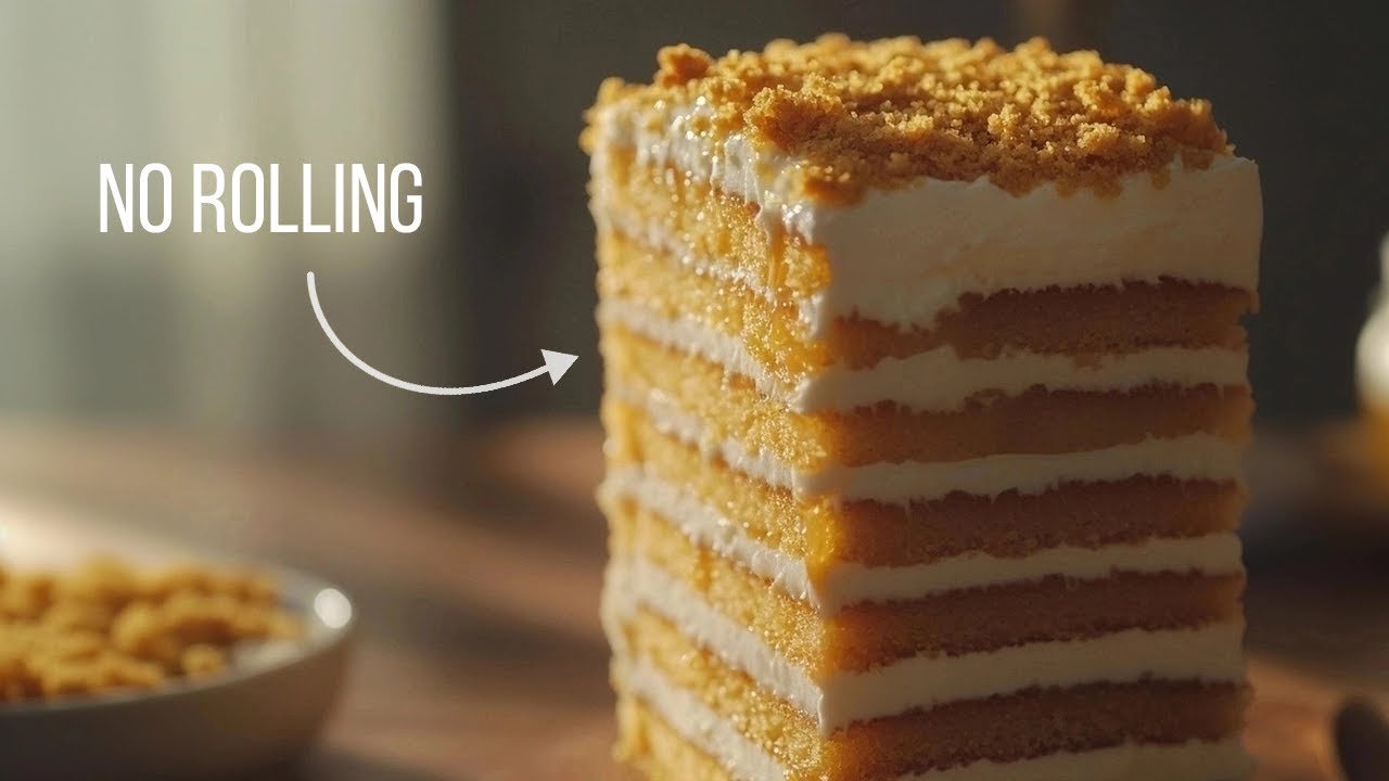 From Sticky Honey to Stunning Cake — No Fuss, No Rolling