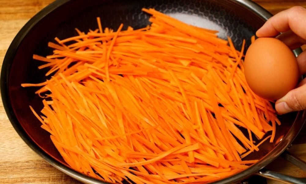 Do you have carrot and egg ? This is a super easy and delicious recipe !