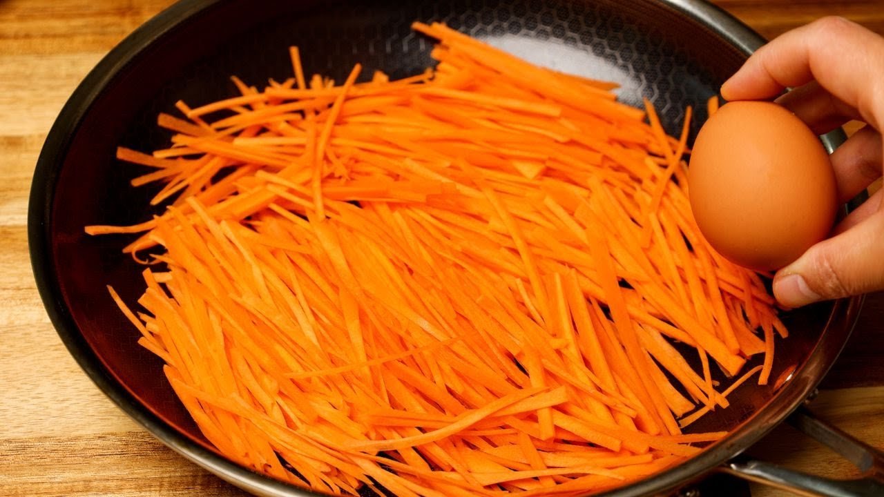 Do you have carrot and egg ? This is a super easy and delicious recipe !