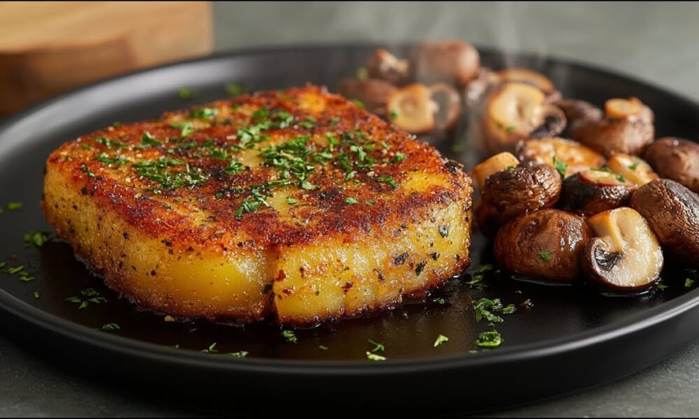 Vegan Potato Steak. Crispy, Flavorful, and Completely Meat-Free!