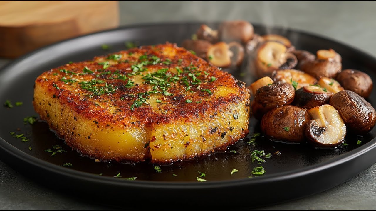 Vegan Potato Steak. Crispy, Flavorful, and Completely Meat-Free!