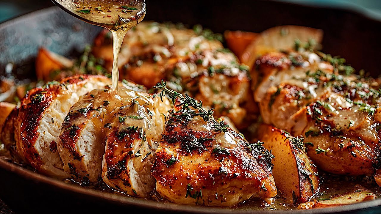 🔥Das zarteste Hähnchen, das du je machst! Schnelles 1-Pfannen-Rezept fürs tägliche Abendessen