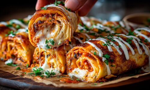 🔥 Diese käsigen Hähnchen-Wraps haben das Internet gesprengt! Du musst dieses Rezept probieren!