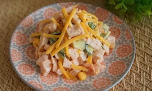 You should try this Chicken and Cheese salad, So delicious!