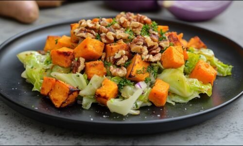 Roasted Pointed Cabbage With Sweet Potato – Healthy Food Can Be So Delicious! Vegan