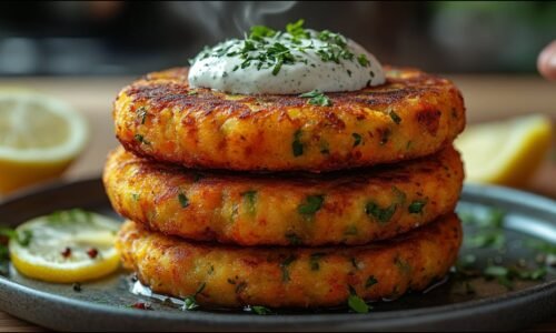 Easy Recipe Without Eggs – Juicy Vegan Vegetable Fritters With Herb Dip
