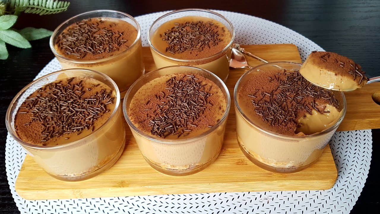 Dessert in 5 minuti al caffè fatto in casa così facile – Senza forno, senza farina 🥰