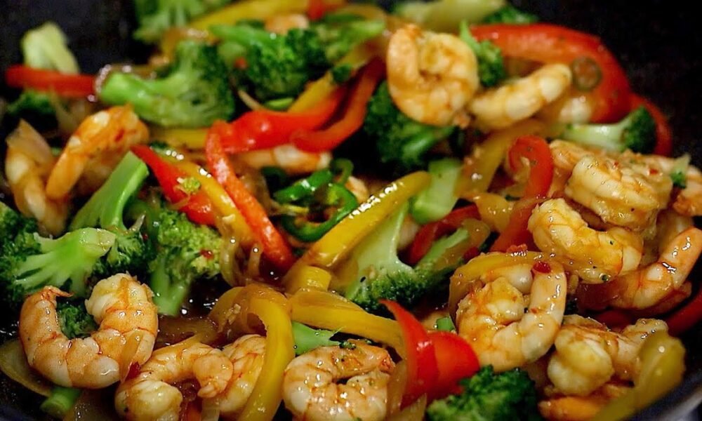 Garnelen mit Gemüse aus der Pfanne – Schnell, Lecker & Gesund!