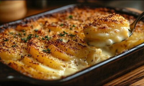 Vegan Potato Gratin With a Crispy Crust – Creamy and Easy!