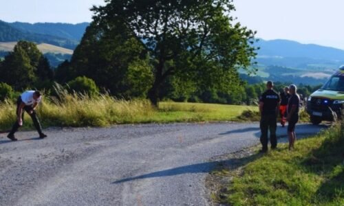 Cyklista nezvládol zákrutu na ceste v Ľubietovej, zraneniam po páde na mieste podľahol