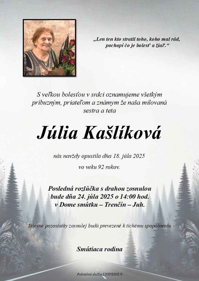 Júlia Kašlíková Júlia Kašlíková