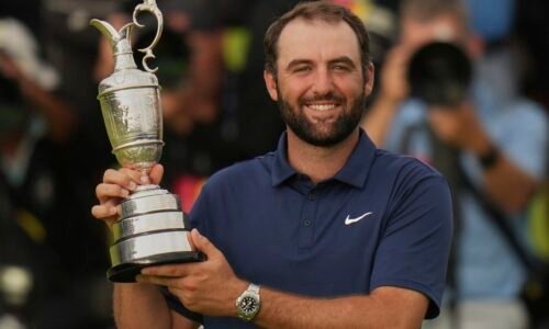 Golf: Scottie Scheffler premiérovo zvíťazil na The Open Championship