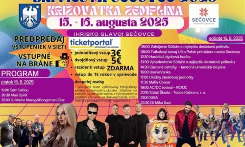 DNI MESTA SEČOVCE 2025 — KRIŽOVATKA ZEMPLÍNA