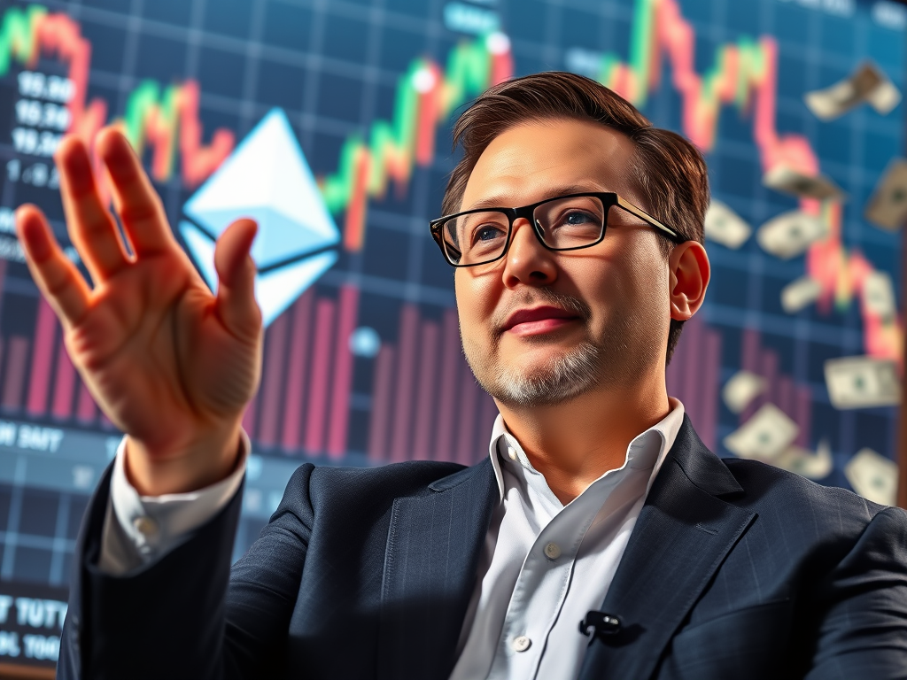 Tom Lee stavil 250 miliónov dolárov na Ethereum Tom Lee stavil 250 miliónov dolárov na Ethereum