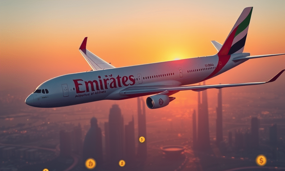 Emirates Airlines umožní platby kryptomenami