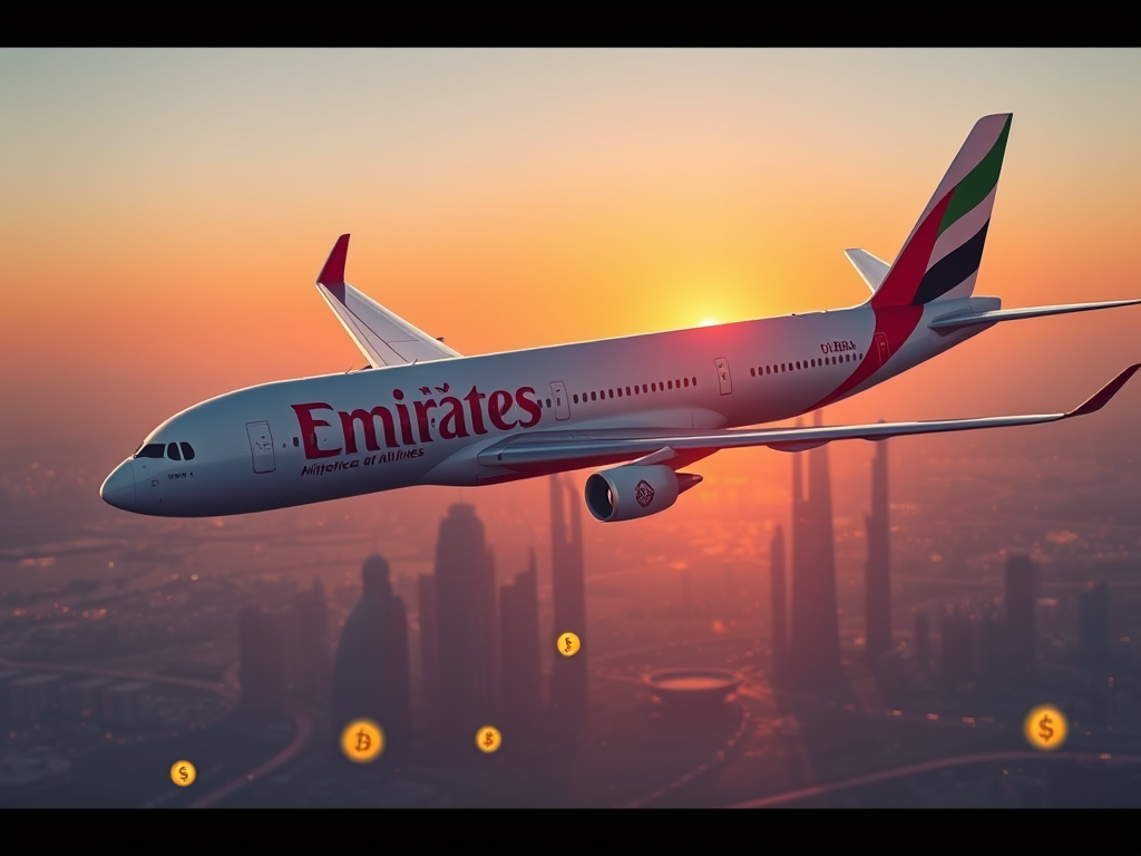 Emirates Airlines umožní platby kryptomenami Emirates Airlines umožní platby kryptomenami