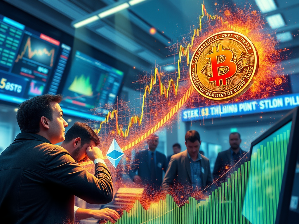 Bitcoin dosiahol rekord: 1 miliarda dolárov v shortoch zlikvidovaná