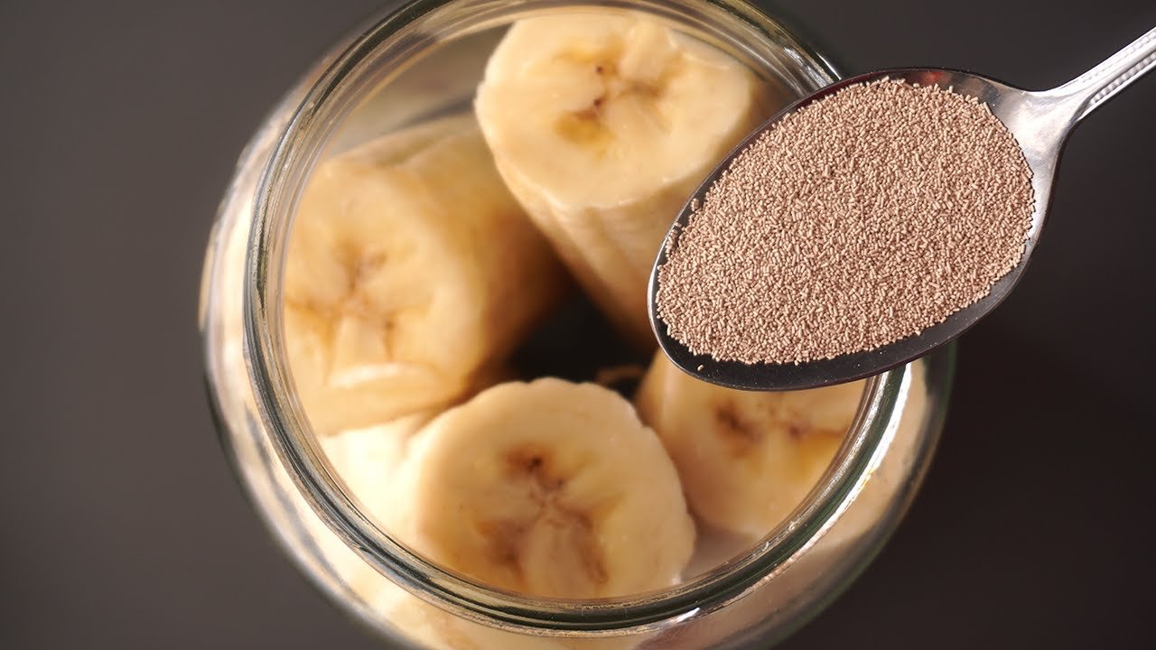 Add a pinch of yeast to 2 bananas and you’ll be surprised at the results