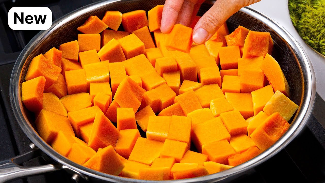 Healthy and SO DELICIOUS! A new way to cook butternut squash! Just few ingredients!