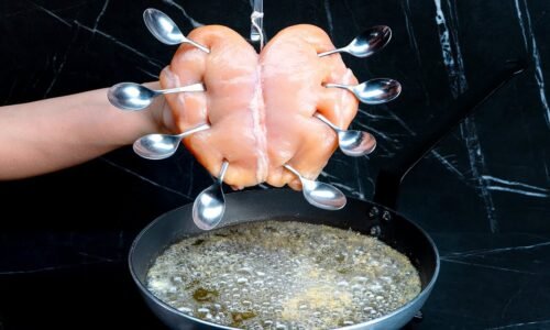 I learned this trick in a restaurant! The chicken breast melts in your mouth