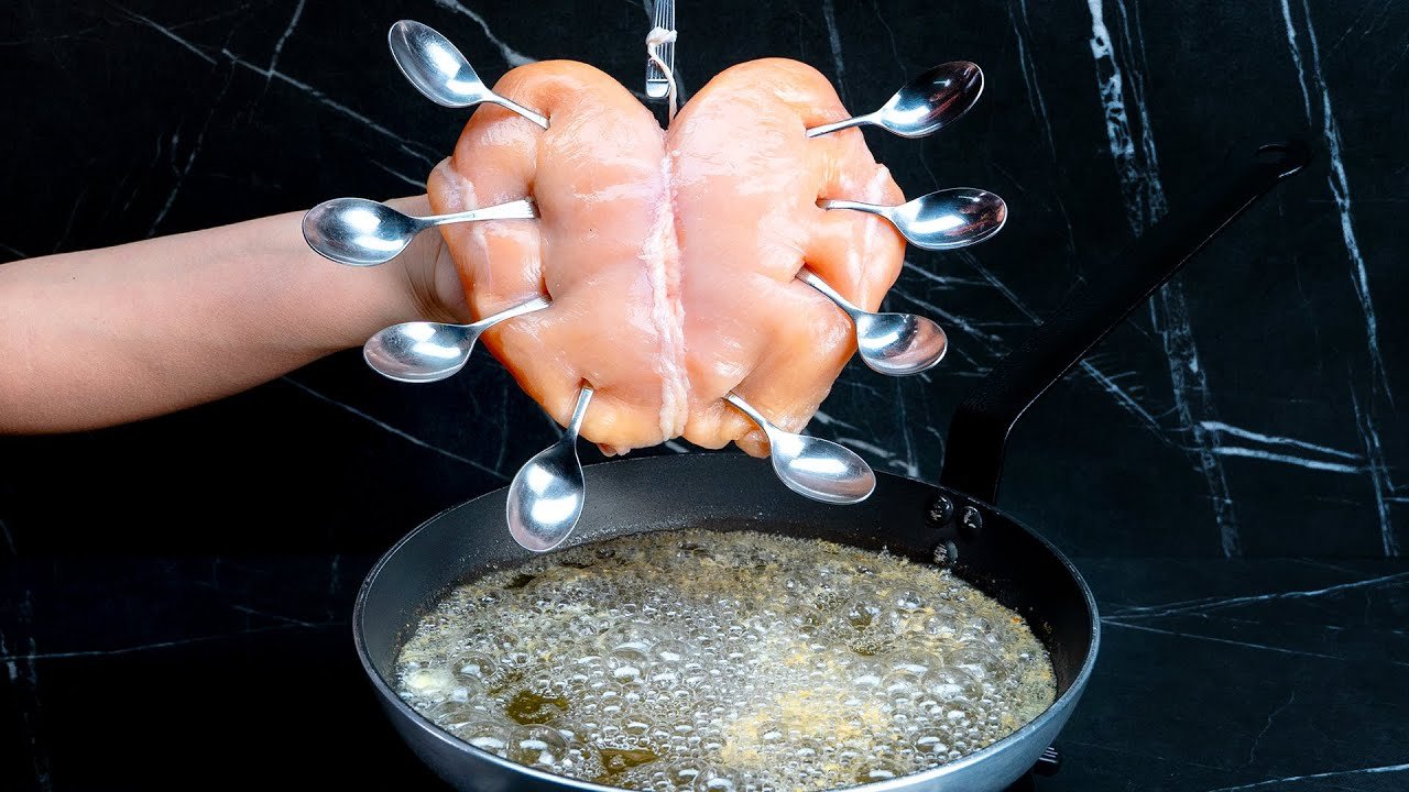 I learned this trick in a restaurant! The chicken breast melts in your mouth