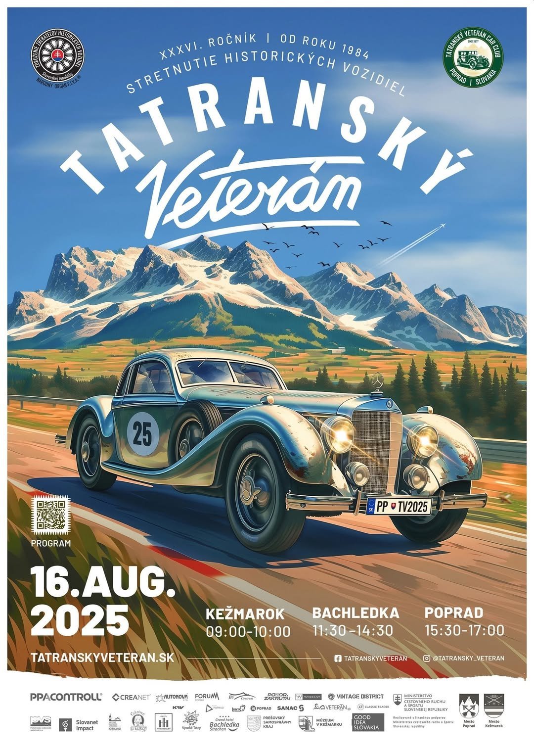 Tatry Spiš Pieniny: Tatranský Veterán 2025 – Spanilá jazda histórie Tatry Spiš Pieniny: Tatranský Veterán 2025 – Spanilá jazda histórie