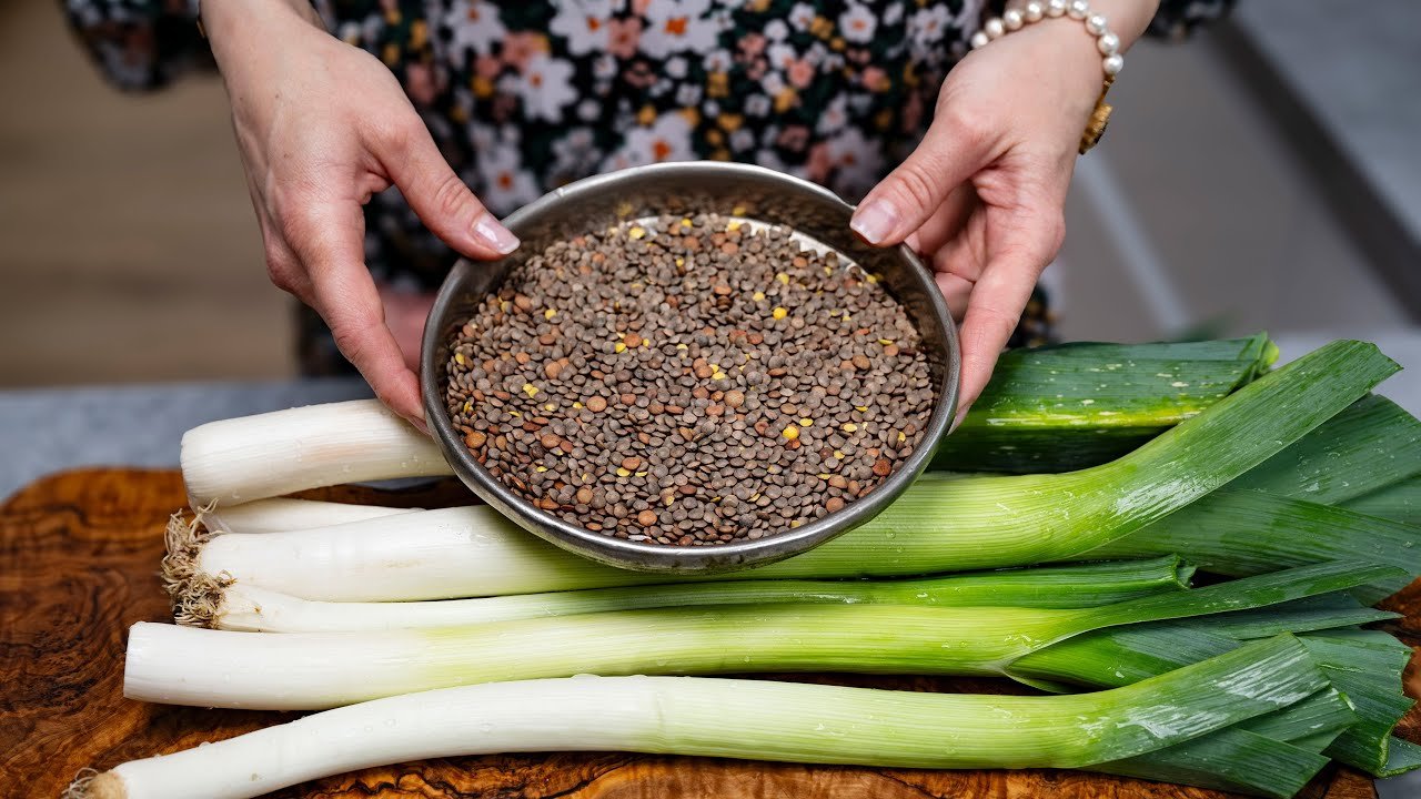 New Way To Prepare Leeks With Lentils! Incredibly Healthy Recipe for Winter!