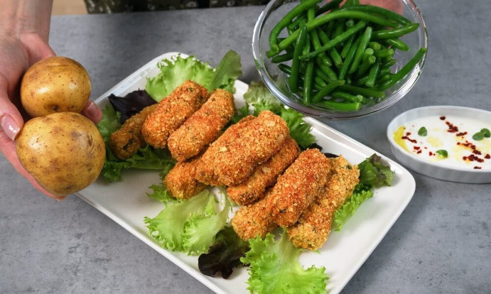 3 Potatoes and 1/2 Cup Green Beans! New Way To Prepare Potatoes! Delicious & Vegan