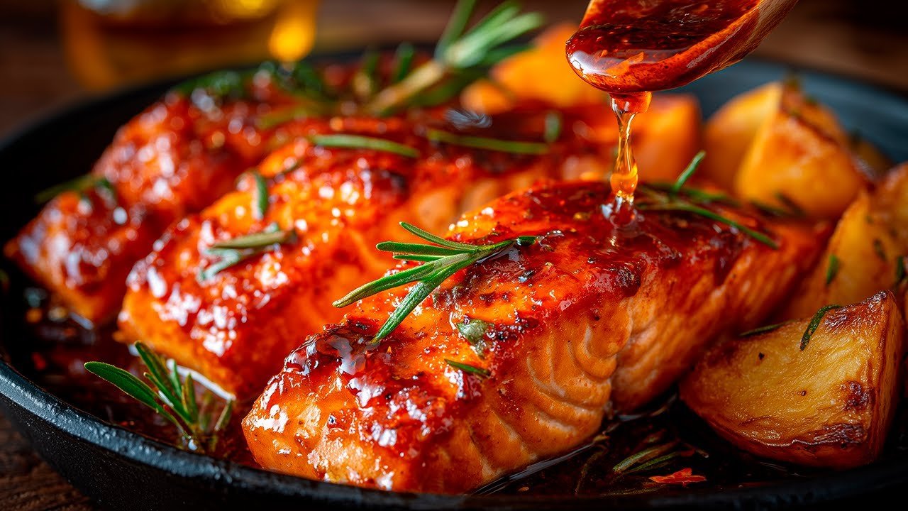 Ich habe noch nie so leckeren Lachs gegessen! Diese Soße verändert alles 🐟✨ Einfach und lecker