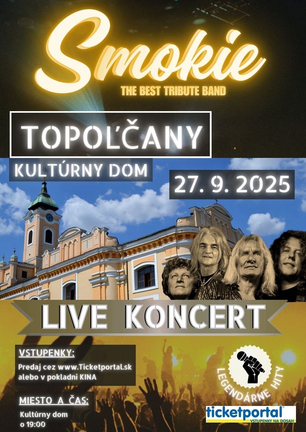 Kultúra Topoľčany: Nostalgická cesta časom – Vráťte sa do zlatej éry 70. a 80. rokov a nechajte sa uniesť nezabudnuteľnými melódiami.