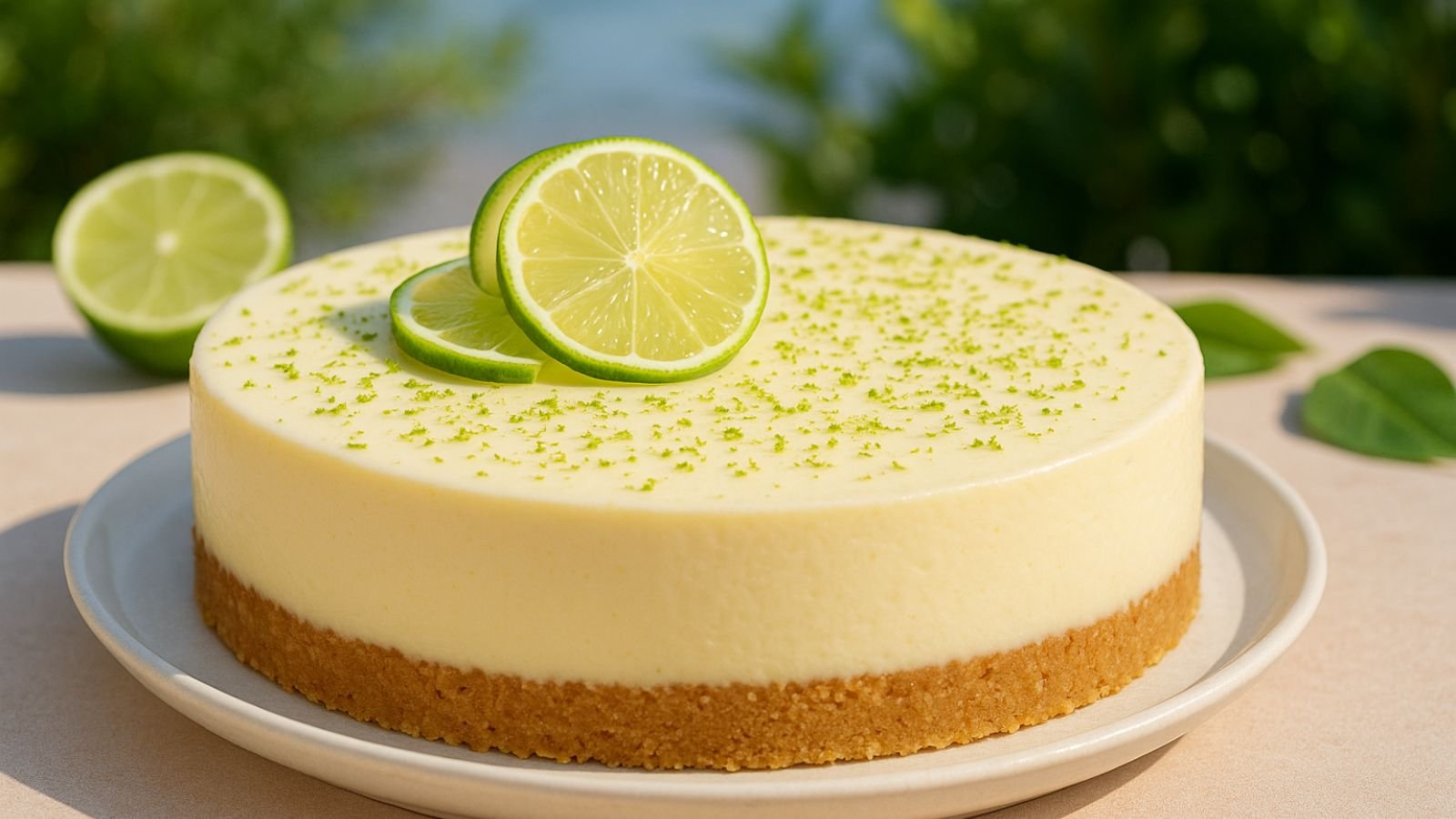 Limetkový cheesecake (Key Lime): svieži a krémový dezert s citrusovým nádychom