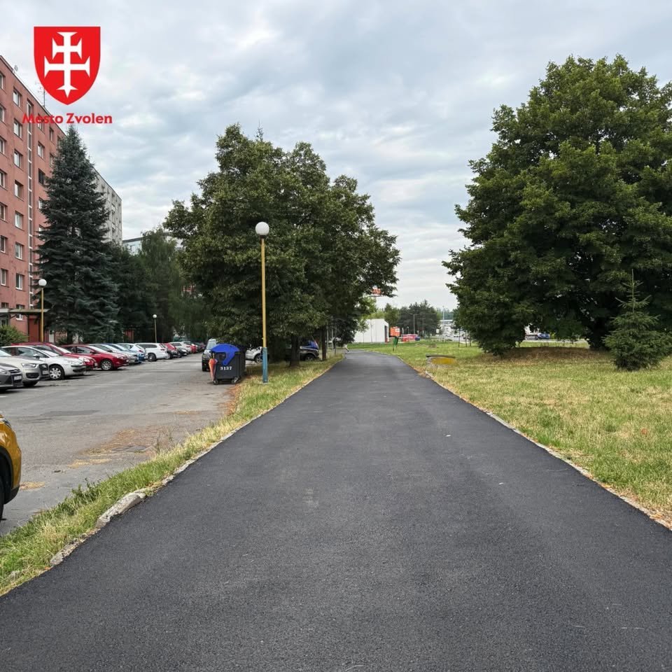 Mesto Zvolen: CHODNÍK NA STRÁŽSKEJ CESTE PO OPRAVE Mesto Zvolen: CHODNÍK NA STRÁŽSKEJ CESTE PO OPRAVE
