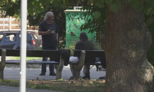 Bezdomovci i dětské gangy. Husovu parku v Táboře se lidé raději vyhýbají, policie je bezradná