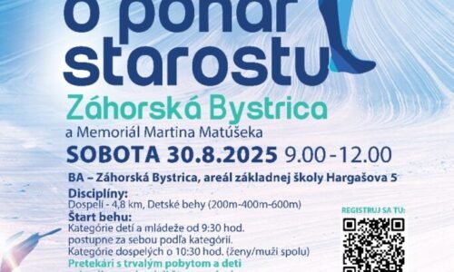 15. ročník Beh o pohár starostu Záhorskej Bystrice: šport, zábava a spomienka na Martina Matúška